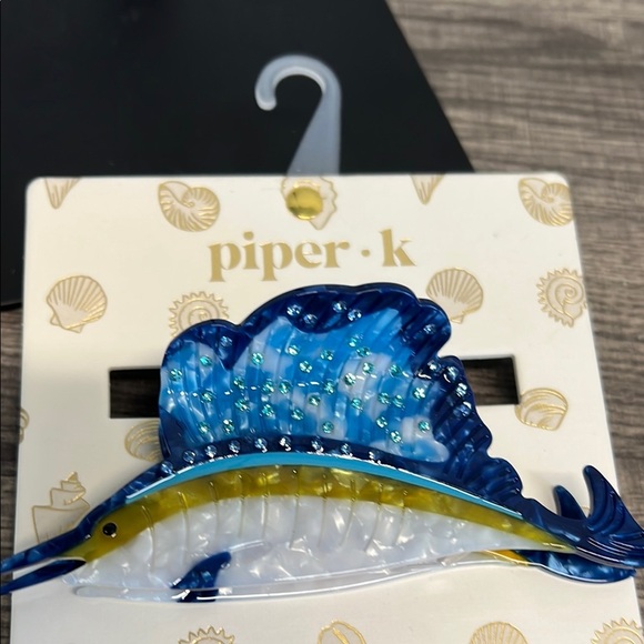Piper K Sword Fish 🐠 Hair Clip - Picture 3 of 5